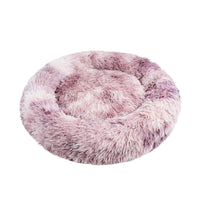 Thumbnail for Pawfriends Dog Cat Pet Calming Bed Warm Soft Plush Round Nest Comfy Sleeping Kennel Cave 90