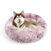 Thumbnail for Pawfriends Dog Cat Pet Calming Bed Warm Soft Plush Round Nest Comfy Sleeping Cave MEL 120cm