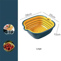 Thumbnail for Cookingstuff Six-piece Creative Double-layer Household Multifunctional Fruit Vegetable Basket