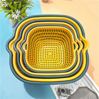 Thumbnail for Cookingstuff Six-piece Creative Double-layer Household Multifunctional Fruit Vegetable Basket
