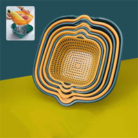 Thumbnail for Cookingstuff Six-piece Creative Double-layer Household Multifunctional Fruit Vegetable Basket