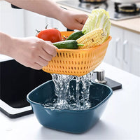 Thumbnail for Cookingstuff Six-piece Creative Double-layer Household Multifunctional Fruit Vegetable Basket