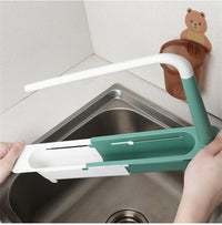 Thumbnail for Cookingstuff Sink Storage Rack Kitchen Retractable Drain Expandable Basket Organizer Green