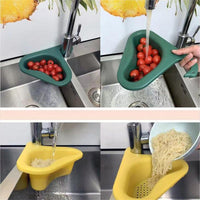Thumbnail for cookingstuff Triangle Kitchen Storage Drain Basket Household Sink hanging type Drain Rack