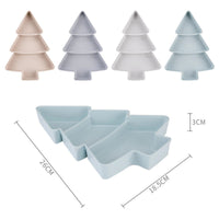 Thumbnail for Cookingstuff Small Tree Split Dried Fruit Plate Household Creative Plate Plastic Snack Box