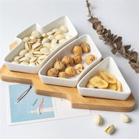 Thumbnail for Cookingstuff Small Tree Split Dried Fruit Plate Household Creative Plate Plastic Snack Box