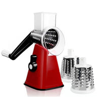 Thumbnail for Cookingstuff Multi Functional Vegetable Cutter Hand Drum Slicer Kitchen Artifact Red