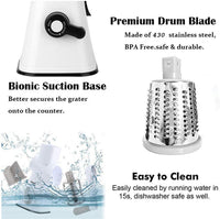 Thumbnail for Cookingstuff Multi Functional Vegetable Cutter Hand Drum Slicer Kitchen Artifact Red