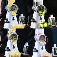 Thumbnail for Cookingstuff Multi Functional Vegetable Cutter Hand Drum Slicer Kitchen Artifact Red
