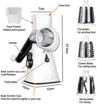 Thumbnail for Cookingstuff Multi Functional Vegetable Cutter Hand Drum Slicer Kitchen Artifact White