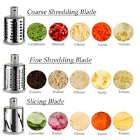 Thumbnail for Cookingstuff Multi Functional Vegetable Cutter Hand Drum Slicer Kitchen Artifact White