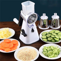 Thumbnail for Cookingstuff Multi Functional Vegetable Cutter Hand Drum Slicer Kitchen Artifact White