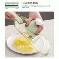 Thumbnail for Cookingstuff Multi-Functional Household Fruit Cutter Chopper Fruit Vegetable Peeler Green