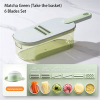 Thumbnail for Cookingstuff Multi-Functional Household Fruit Cutter Chopper Fruit Vegetable Peeler Green