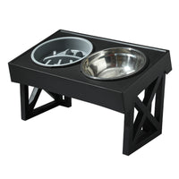 Thumbnail for Pawfriends Adjustable Height Raised Stand for Double Bowl Pet Food and Water Feeder