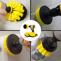Thumbnail for Tooleiz Three-Piece Electric Drill Set Bathroom Carpet Sink Cleaning Brush Head White