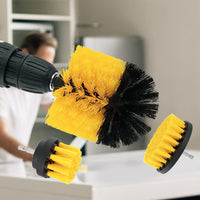 Thumbnail for Tooleiz Three-Piece Electric Drill Set Bathroom Carpet Sink Cleaning Brush Head Yellow