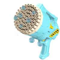 Thumbnail for Bubblerainbow 69-Hole Bubble Gun Hand-Held Automatic Bubble Machine Luminous Kids Toy Blue