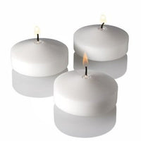 Thumbnail for 100 Pack of 8cm White Wax Floating Candles - wedding party home event decoration