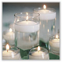 Thumbnail for 100 Pack of 8cm White Wax Floating Candles - wedding party home event decoration