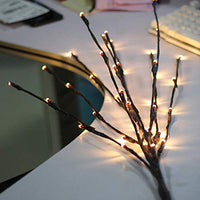 Thumbnail for 10 Sets of LED Light Bunch Stem - Warm White BATTERY fairy lights - 50cm high 20 bulbs/petals