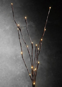 Thumbnail for 10 Sets of LED Light Bunch Stem - Warm White BATTERY fairy lights - 50cm high 20 bulbs/petals