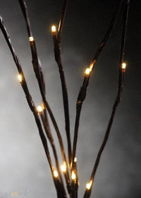 Thumbnail for 10 Sets of LED Light Bunch Stem - Warm White BATTERY fairy lights - 50cm high 20 bulbs/petals