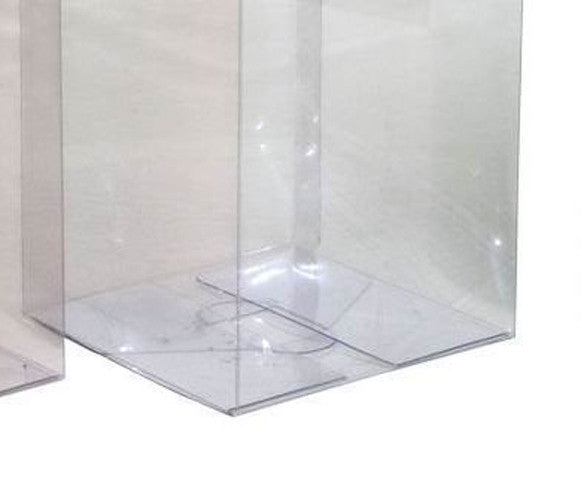 50 Pack of Large Plastic 22x14.5cm Rectangle Cube Box - Exhibition Gift Product Showcase Clear Plastic Shop Display Storage Packaging Box