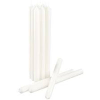 Thumbnail for 50 bulk buy pack white wax 20cm taper church house vigil candleabra candle 2CM WIDE