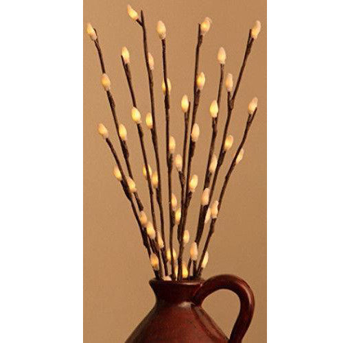 5 Sets of LED Light Bunch Stem - Warm White BATTERY fairy lights - 50cm high 20 bulbs/petals