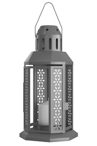 Thumbnail for 10 Pack of Dark Grey Metal Miners Lantern Summer Wedding Home Party Room Balconey Deck Decoration 21cm Tealight Candle