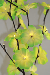 Thumbnail for 1 Set of 50cm H 20 LED Green Frangipani Tree Branch Stem Fairy Light Wedding Event Party Function Table Vase Centrepiece Tropical Decoration