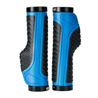Thumbnail for Bicycle Grips MTB Road Bike Double Lock Rubber Handlebar Grips Anti-Slip Rock Bros BLUE