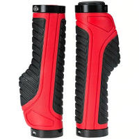 Thumbnail for Bicycle Grips MTB Road Bike Double Lock Rubber Handlebar Grips Anti-Slip Rock Bros RED