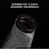 Thumbnail for Bicycle Grips MTB Road Bike Double Lock Rubber Handlebar Grips Anti-Slip Rock Bros RED