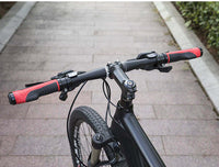 Thumbnail for Bicycle Grips MTB Road Bike Double Lock Rubber Handlebar Grips Anti-Slip Rock Bros RED