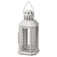 Thumbnail for Grey Metal Miners Lantern Summer Wedding Home Party Room Balconey Deck Decoration 21cm Tealight Candle