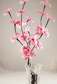 Thumbnail for 1 Set of 50cm H 20 LED Pink Frangipani Tree Branch Stem Fairy Light Wedding Event Party Function Table Vase Centrepiece Decoration Girl Bedroom