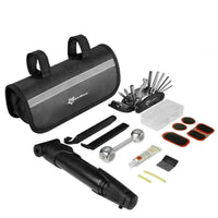 Thumbnail for 14pcs Bicycle Repair Tool Kit Bag Strap to Frame - ROCKBROS Pump Hex Wrench Patch for Bike Tyre Tools