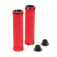 Thumbnail for Bike Handlebar Grips MTB Mountain BMX Bike Bicycle Soft RED Fixed Double Lock Screw Tight Grips - Easy Fit - Rockbros