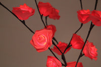 Thumbnail for 1 Set of 50cm H 20 LED Red Rose Tree Branch Stem Fairy Light Wedding Event Party Function Table Vase Centrepiece Decoration