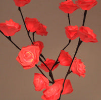 Thumbnail for 1 Set of 50cm H 20 LED Red Rose Tree Branch Stem Fairy Light Wedding Event Party Function Table Vase Centrepiece Decoration