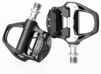 Thumbnail for Self Lock Clip In Bike Pedals Shimano SPD-SL Cleat MTB Road 700C Hybrid BMX - Rockbros Nylon Black