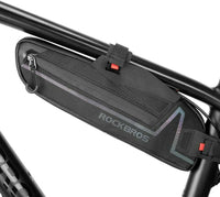 Thumbnail for Bike Top or Under Tube Bag Reflective Material Road MTB Mountain Commuter Hybrid Ebike Tourer Scooter Escooter Bag BLACK Rockbros