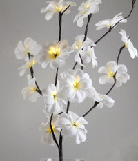 Thumbnail for 1 Set of 50cm H 20 LED White Frangipani Tree Branch Stem Fairy Light Wedding Event Party Function Table Vase Centrepiece Decoration