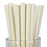 Thumbnail for 1000 Bulk Wholesale Pack White Drinking Straws Biodegradable Eco Paper Birthday Party Event Bistro Bar Cafe Take Away