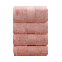 Thumbnail for Linenland 4 Piece Cotton Bath Towels Set - Coral