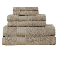 Thumbnail for Luxury 6 Piece Soft and Absorbent Cotton Bath Towel Set - Sandstone