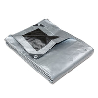 Thumbnail for Heavy Duty Silver Black Tarp Tarpaulin 3.0x3.6m