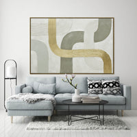 Thumbnail for 120X80cm Convergence of Destinies Dark Wood Framed Hand Painted Canvas Wall Art